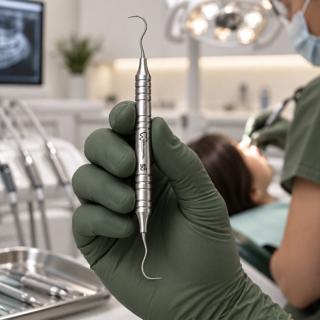 InstruDental instrument in clinical use with patient in dental chair