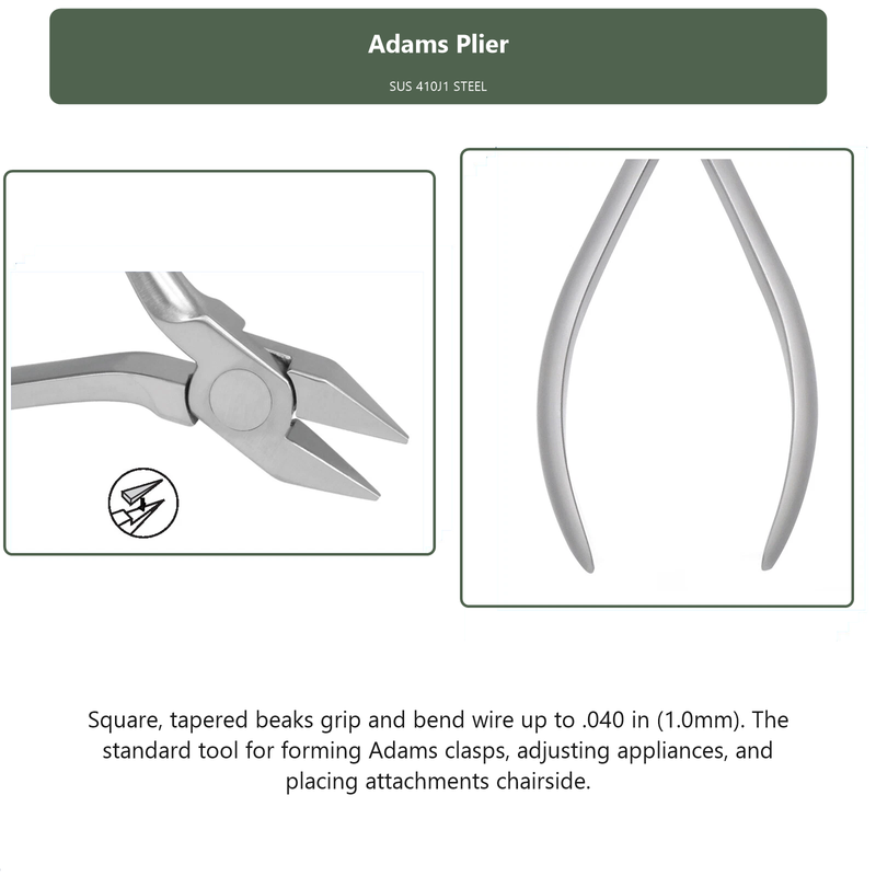 Adams Plier, dental instrument by InstruDental
