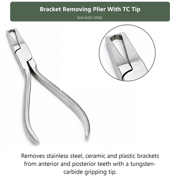 Bracket Removing Plier With TC Tip, dental instrument by InstruDental