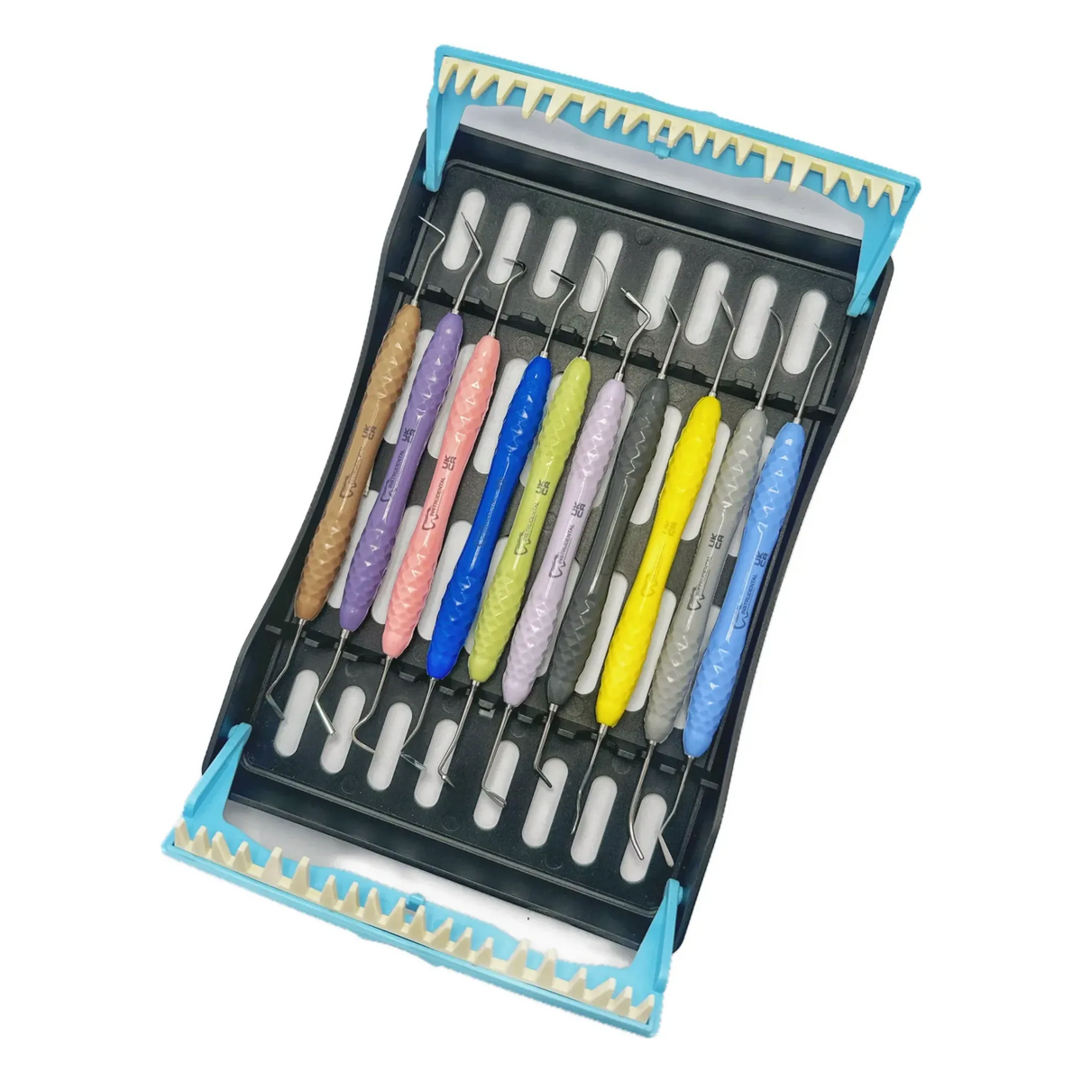 Composite Filling Instruments Kit (10 Pieces), Silicone Handle
