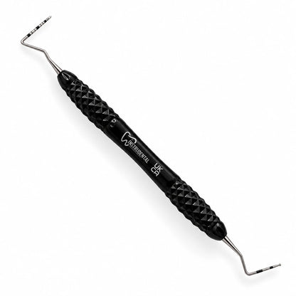 CPITN-C / UNC-15 double-ended periodontal probe with black silicone handle