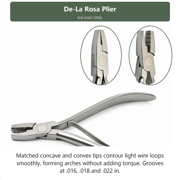 De-La Rosa Plier, dental instrument by InstruDental