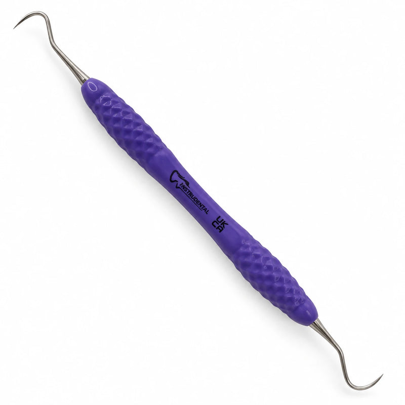 H6/7 sickle scaler with purple silicone handle