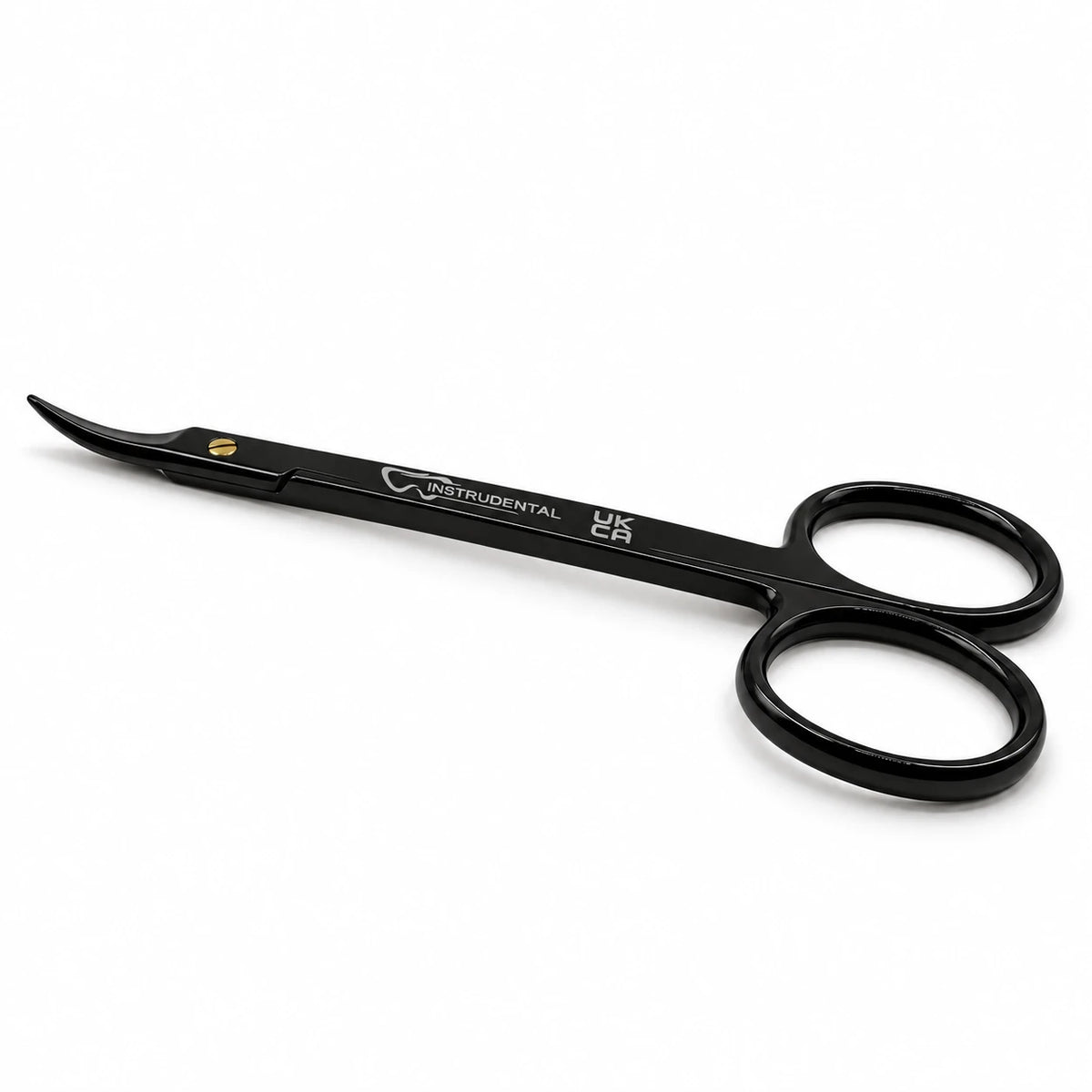 Iris scissor, curved, black, 11cm
