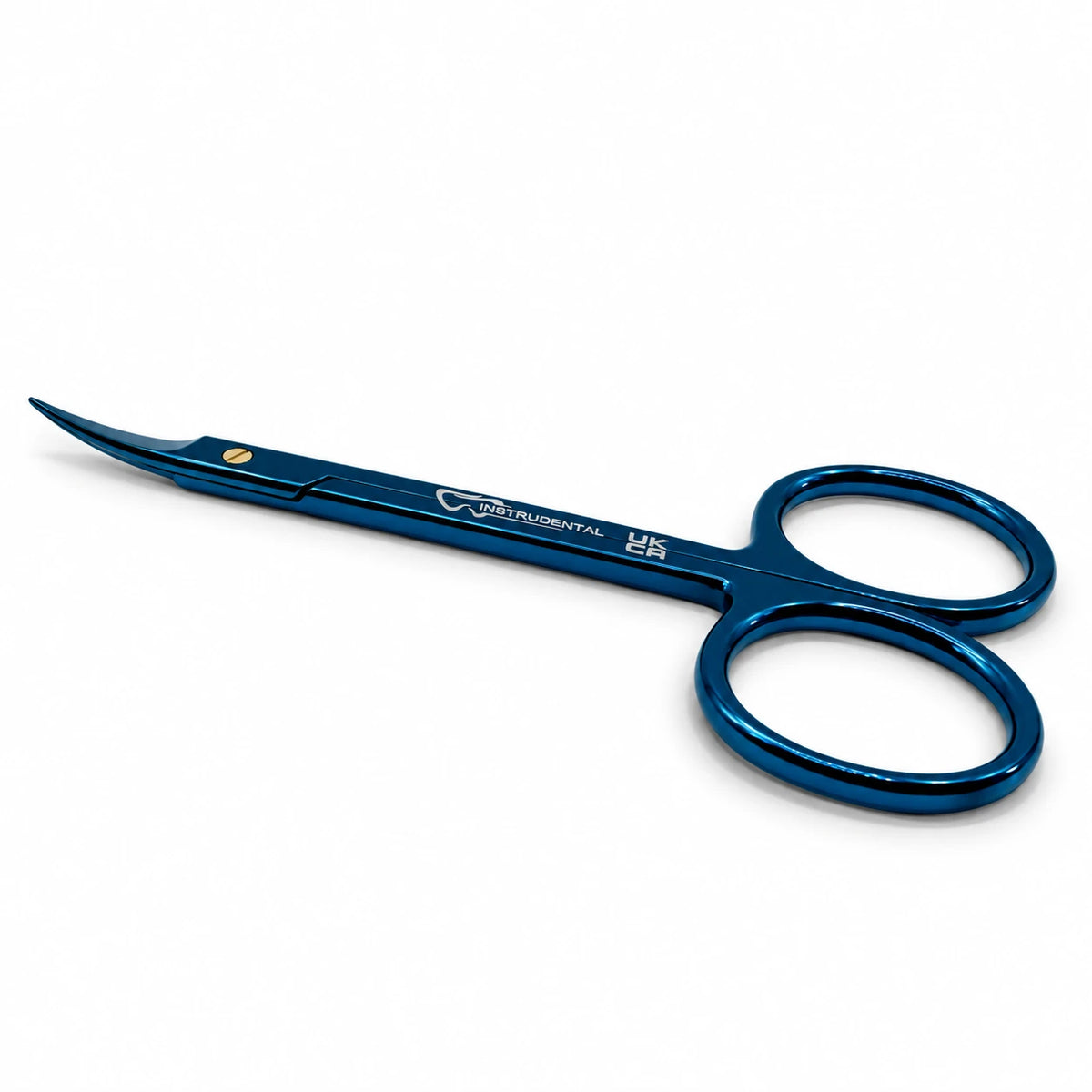 Iris Scissor, Blue Curved, Super Cut