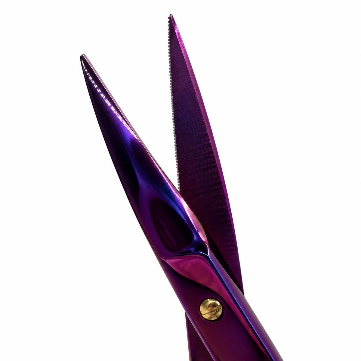 Iris Scissor, Purple Curved, Super Cut