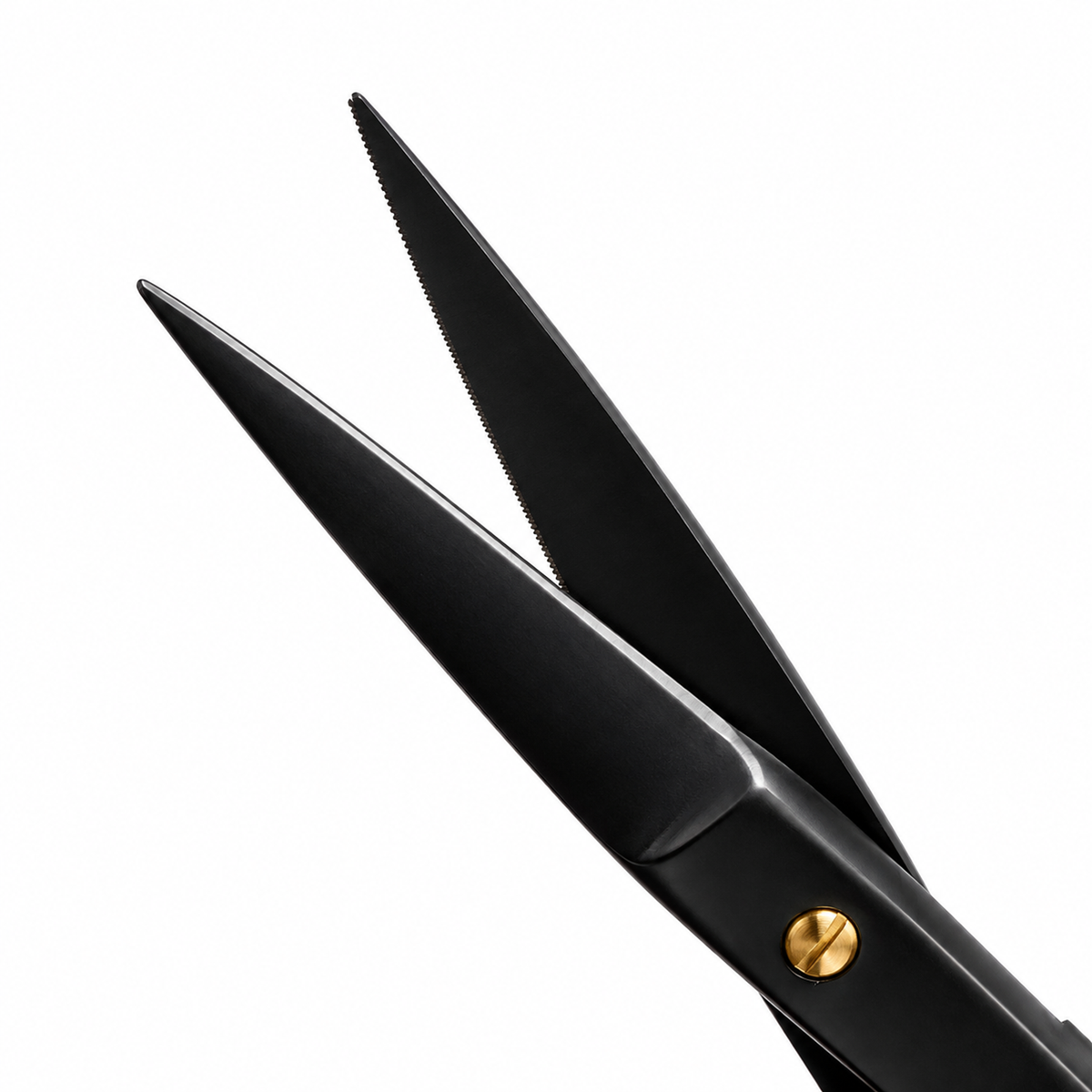 Iris scissor, straight, black, 11cm