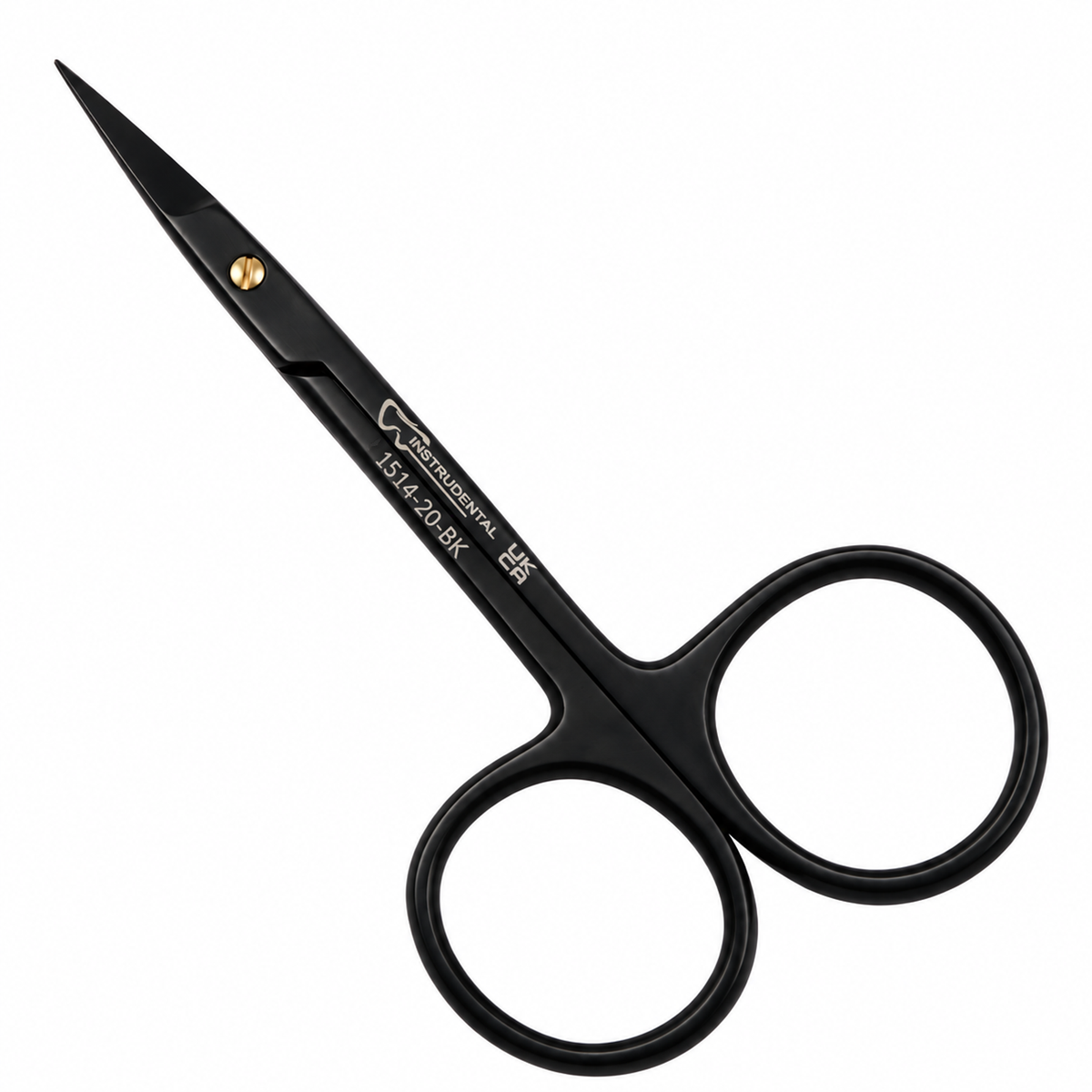 Iris scissor, straight, black, 11cm