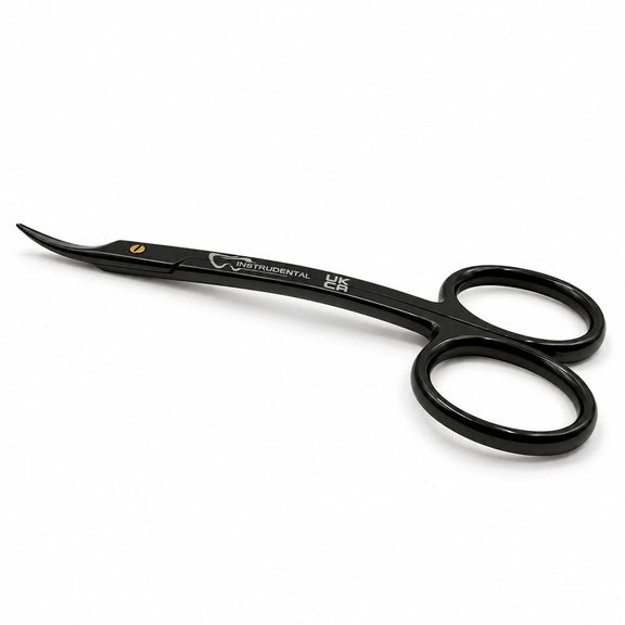 La Grange scissor, double curved, black, 11cm