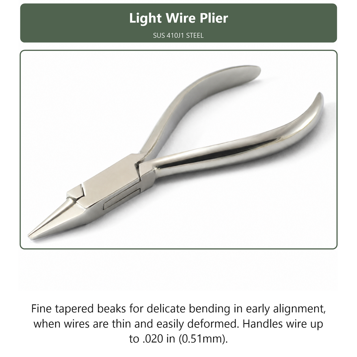 Light Wire Plier, dental instrument by InstruDental