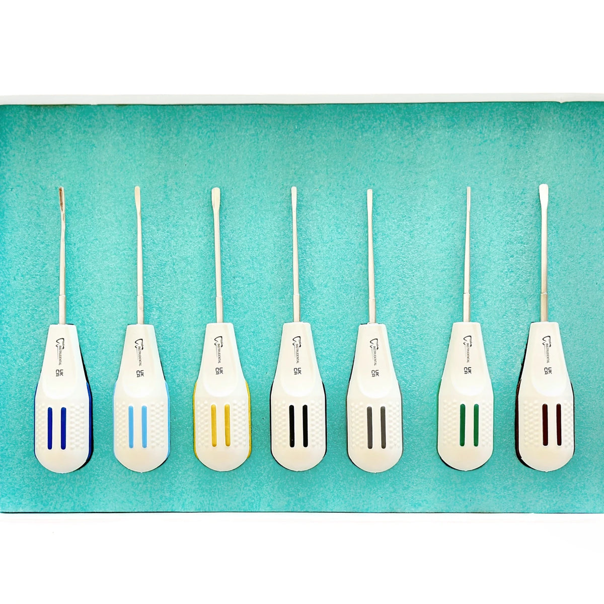 Periotome Luxating Elevator Set, 7 Pieces, PPU Handles