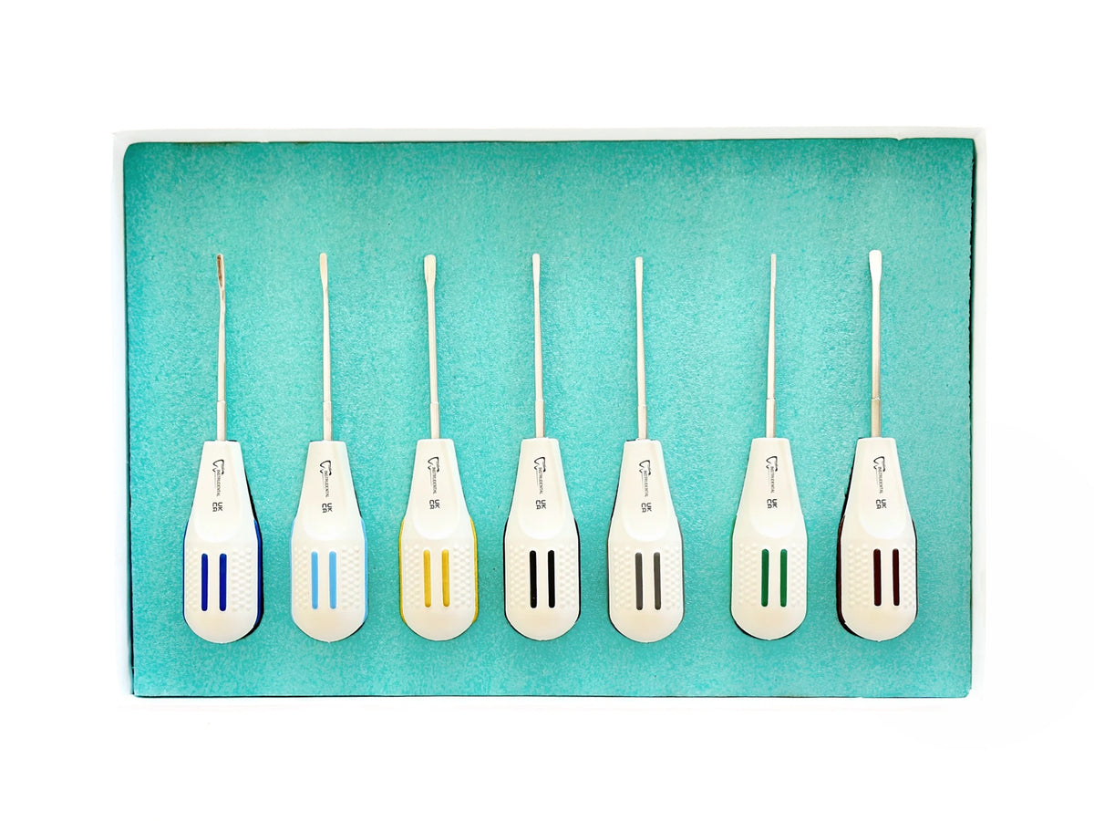 Periotome Luxating Elevator Set, 7 Pieces, PPU Handles