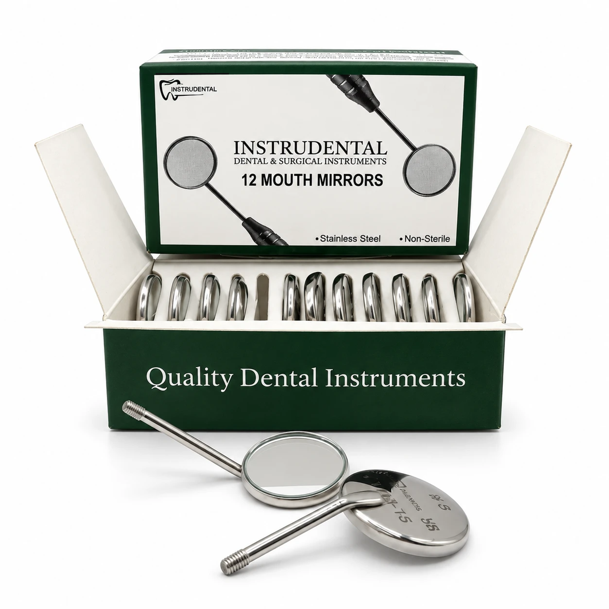 Mouth Mirrors, Plane No.5 (Box of 12 Pcs.)