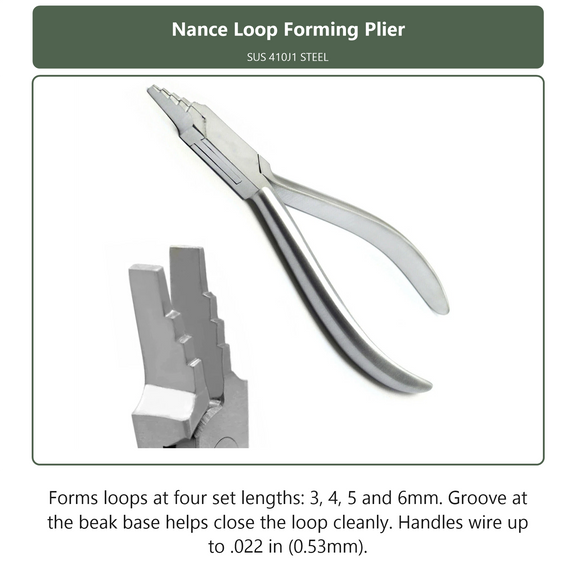 Nance Loop Forming Plier, dental instrument by InstruDental