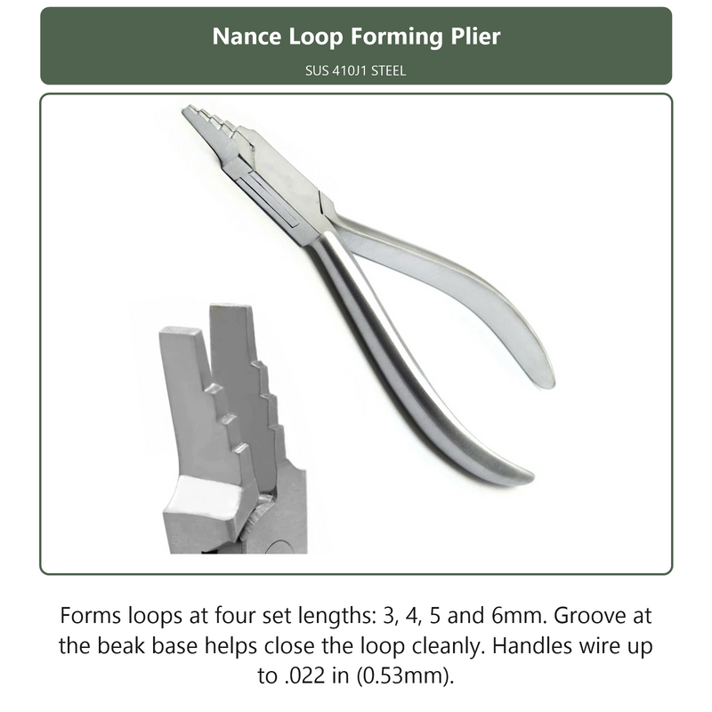 Nance Loop Forming Plier, dental instrument by InstruDental