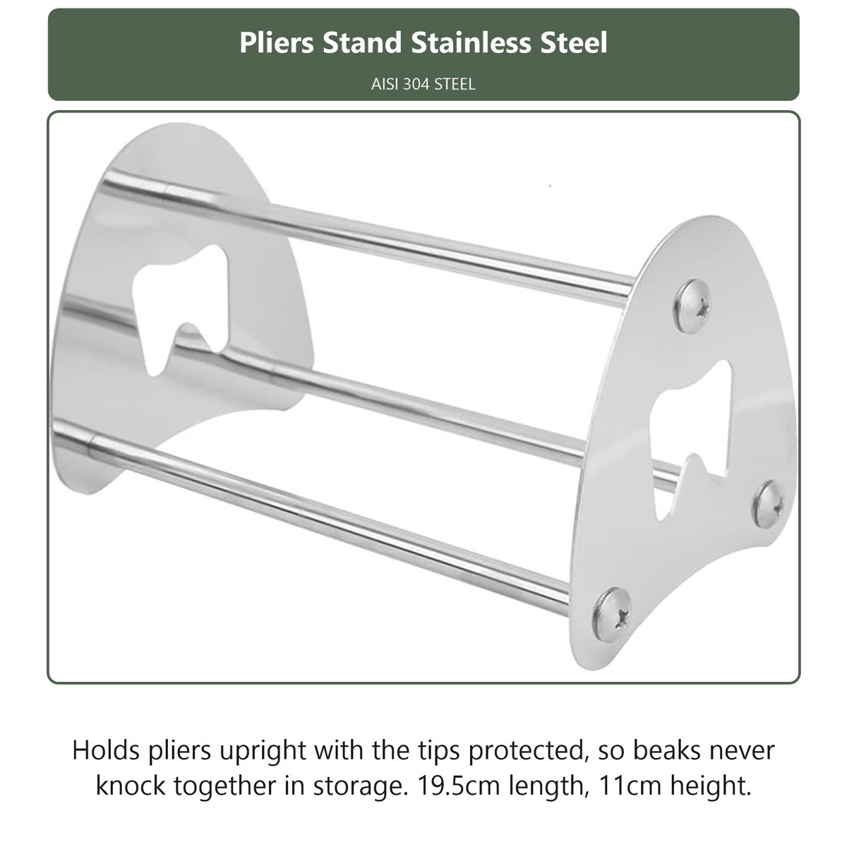 Pliers Stand Stainless Steel, dental instrument by InstruDental
