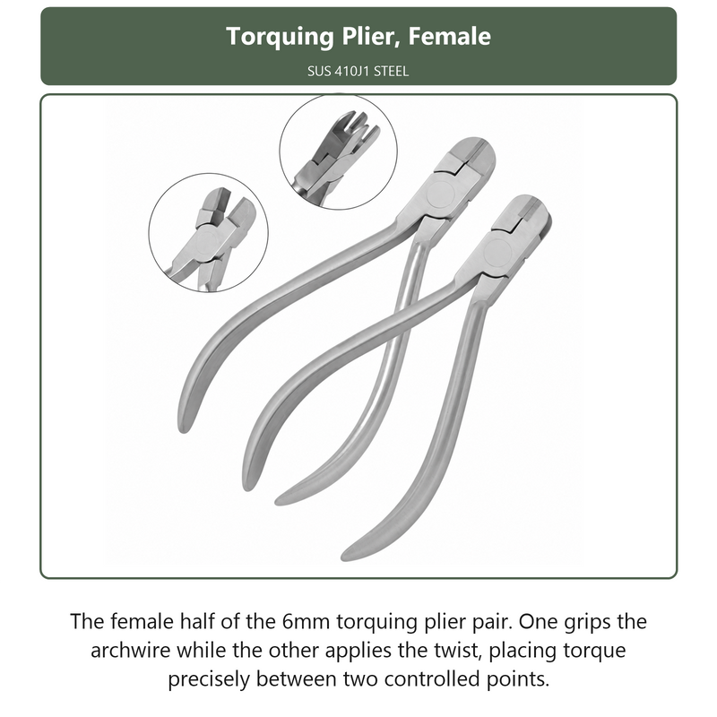 Torquing Plier Female, dental instrument by InstruDental