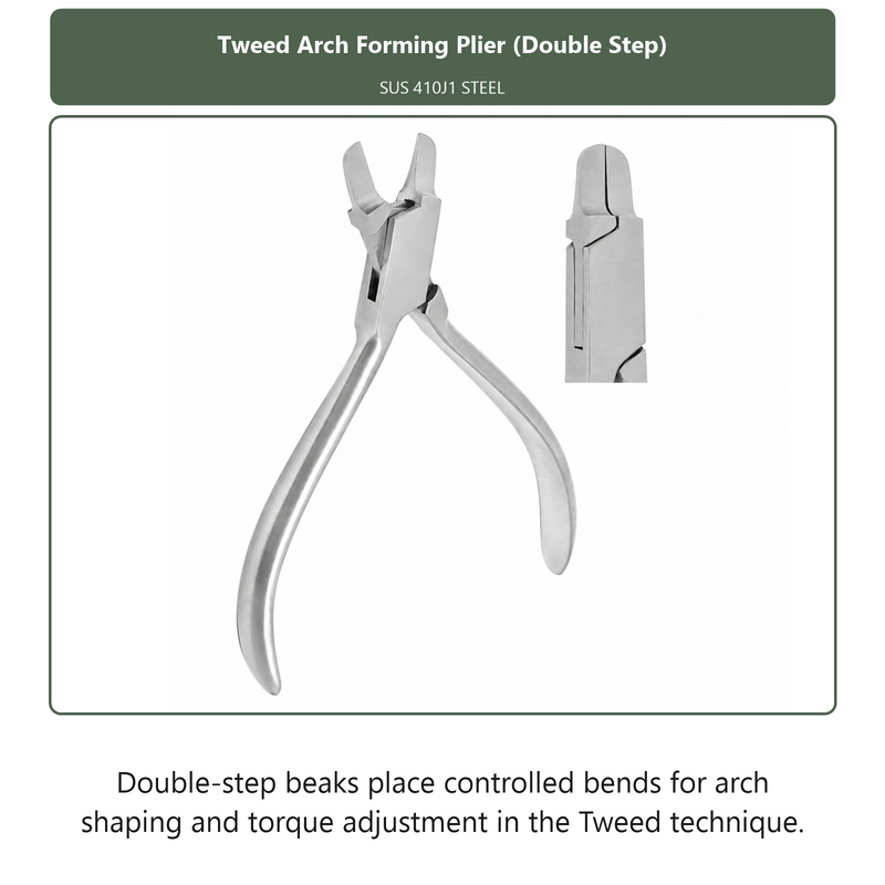Tweed Arch Forming Plier Double Step, dental instrument by InstruDental